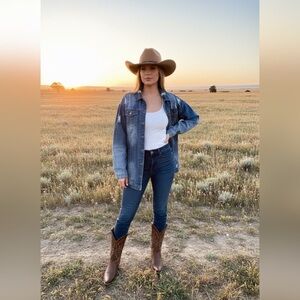 Distressed Denim Jacket